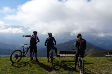 vanaf de Seceda start een prachtige mountainbike route tot in het Val Gardena